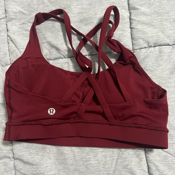 Lululemon energy bra size 6 burgundy - Picture 2 of 2